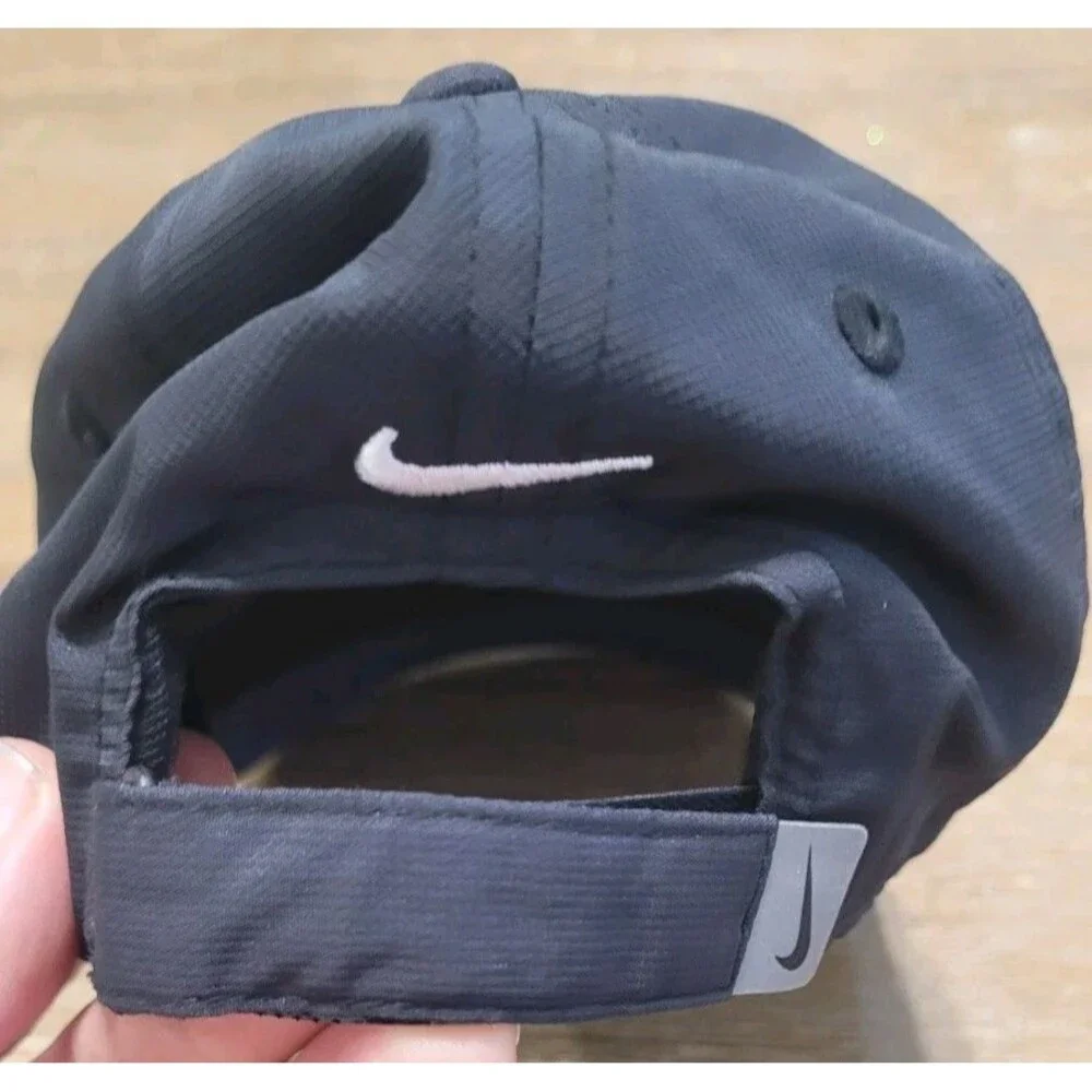 NEW Nike Toddler Hat Baseball Cap Adjustable Strap Back Black Sports Dri-fit